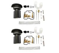 Kit réparation carburateur Compatible Avec Yamaha Pour Grizzly 660 4x4 YFM660FW 2002-2005 Kit De Reconstruction De Carburateur De Moto Piston À Membrane Flottante Avec Joint(2sets)