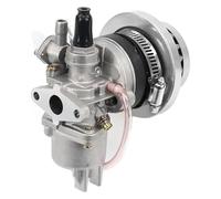 kit réparation carburateur Pour 47cc 49cc Pour Mini Quad VTT Pocket Bike Moto 2 Temps Moteur Carburateur Avec Filtre À Air(Silver)