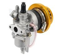 kit réparation carburateur Pour 47cc 49cc Pour Mini Quad VTT Pocket Bike Moto 2 Temps Moteur Carburateur Avec Filtre À Air(Yellow)