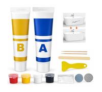 Kit Réparation Carrelage et Receveur de Douche Résine Réparation Émail Baignoire Lavabo Céramique Étanche Fissures et Rayures
