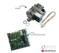 Kit réparation Circuit imprimé + bloc gaz pour Saunier Duval pièce détachée