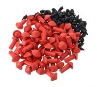Kit Réparation Crevasse 180PCS Acier Raffiné Durable | 180 pièces champignon, rouge et noir, acier raffiné, norme audit rigoureux, réparation rapide