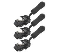 Kit réparation fermeture éclair 3 pc | Remplacement tirette métal | Kit réparation fermetures éclairs amovibles action rapide | Fixateur fermeture éclair remplacement instantané pratique pour vestes