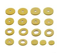 Kit Réparation Flûte Traversière 16 Tampons Liège(17 open hole Flute) | Liège , étanchéité optimale, anti-vibration, pour flûte trou ouvert, 16 jaunes