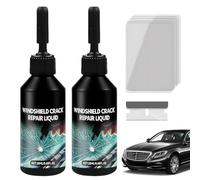 Kit Reparation Pare Brise, Colle Pare Brise Voiture Brise de Voiture Réparation Pare Brise, Kit de Réparation de Verre Fissuré, Toile D'araignée, étoile, Entaille, Croissant de Lune Demi Lune (2pcs)