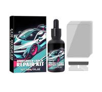 Kit Reparation Pare Brise,Efface Rayure Pare Brise,Colle Pare Brise Voiture,Kit de Réparation de Verre Fissuré pour Craquelures,Rayures, Trous,Dommages en éToile.
