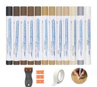 Kit Réparation Parquet 12 Couleurs, Mastic Bois, Pate a Bois Rebouchage, Kit Reparation Carrelage pour Stratifié, Bois, PVC, Carrelage, Meubles