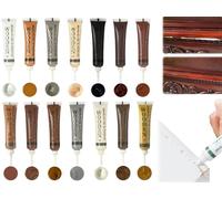 Kit Reparation Parquet,14pcs Kit De Réparation Pour Meubles En Bois Hupeyna,Bois Pâte Kit de Reparation Stratifie,Kit de Réparation de Meubles en Bois,Kit De Réparation Pour Bois