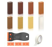 Kit Réparation Parquet 8 Couleurs, Pate a Bois Rebouchage, Mastic Bois, Kit Reparation Carrelage pour Stratifié, Bois, PVC, Carrelage, Plan de Travail de Cuisine
