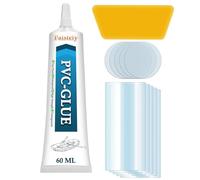 Kit Réparation Piscine, Kit Réparation Spa Gonflable, Kits Entretien Spa Étanche et Transparent, pour Matelas Pneumatiques, Structures Gonflables, Matériaux en EVA (60ML)