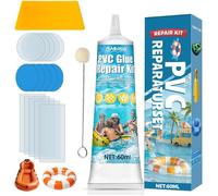 Kit Reparation Piscine, Rustine Spa Gonflable, Trparente Kit Reparation Spa Gonflable, Colle PVC pour Matelas Gonflables, BACHE