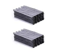 Kit Réparation Pneu - 20 Mèches Noires en Bande Caoutchouc - Réparation Tubeless Voiture Moto Scooter Quad