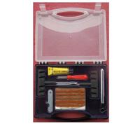 Kit réparation Pneu Tubeless de luxe auto moto 4x4 + 20 Mèches pré encollées