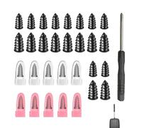Kit Reparation Pneu Voiture 30Pcs Vis Reparation Crevaison avec Tournevis, Meche Pneu Crevaison Rapide, Tire Clou Carrosserie pour Auto Moto, Anti Crevaison Tracteur Tondeuse Boite