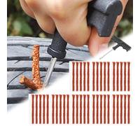 Kit Réparation Pneu Voiture,40pcs Bandes Réparation Pneu,Kit Reparation Pneu Voiture,Mèches Réparation Pneu,Kit Meche Pneu,Kit Réparation Pneu Tubeless,pour Voiture,Camionnette,Moto