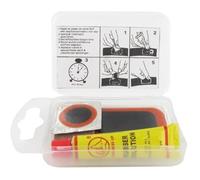 Kit réparation pour Chambre à air SHAK comprenant 2 rustines de diamètre 20mm et 5 rustine de 45x25mm, avec colle et abrasif
