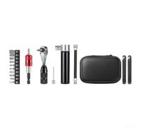 Kit Réparation pour Vélo Pro avec à Cliquet et Leviers Pneus - Ensemble Outil Multifonction pour Crevaison pour urgente - de Rangement