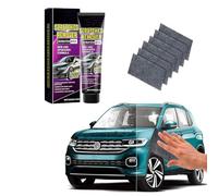 Kit Réparation Rayures Voiture Chiffon Nano x6 + Éponge, Polish Efface Rayure Carrosserie, Pâte Réparatrice Rayures Auto pour Peinture, Phares et Vernis, pour Diverses Surfaces Automobiles