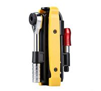 Kit Réparation Vélo ABS Acier avec Cliquet 72 Dents Magnétique et Démonte-Pneus Nylon pour Crevaison pour vtt Route Urbain 10.5x9.3cm