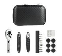 Kit Réparation Vélo - Outils Vélo Compact avec Clé à Cliquet, Dérive-Chaîne, Kit Crevaison Vélo & Outils VTT - Idéal pour Réparations Rapides et en Déplacement