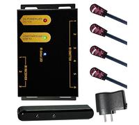 Kit répéteur Infrarouge, 3 entrées 6 Sorties, kit de système répéteur Infrarouge, télécommandes Home Cinéma Hors de Vue. Rallonge IR 30 m, 20 kHz à 60 kHz Double capteurs, Mini récepteur, Super