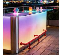 Kit repose-pieds de bar de terrasse en acier inoxydable résistant aux rayures - Quincaillerie durable pour une installation facile, parfait pour les meubles d'extérieur et les améliorations