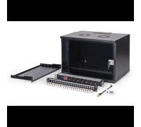 Kit Réseau Mural Digitus SOHO Pro 7U 19" 370x540x400mm avec Tablette 1U, Bloc Multiprise, Panneau Brassage 24 Ports CAT 6A, 30 Câbles Patch CAT 6A S/FTP