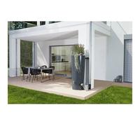 GARANTIA Kit Réservoir STONE 2en1 350 L lava avec robinet Design chromé, bac à plantes intégré et collecteur Speedy