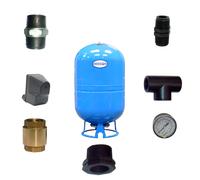 KIT RESERVOIR VERTICAL 100L POUR POMPE FORAGE 1''1/4 - RENSON - 103297