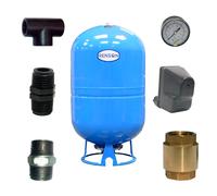 KIT RESERVOIR VERTICAL 500L POUR POMPE FORAGE 1''1/4 - RENSON - 103304