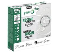 Pébéo - Résine Glaçage Biosourcée Gédéo - Kit Résine de Glaçage Biosourcée à 40% - Transparente et Brillante - Tous Supports - Pour Coulage et Relief - 300 ml