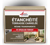 KIT Résine Etanchéité Terrasse Carrelée - 5 m², circulation privée, support poreux Finition Mate