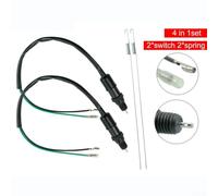 Kit Ressort Frein Arrière 190mm pour Scooter pour quad Kit Ressort | Circuit normalement ouvert, activation par traction, compatible tambour, installation rapide outils