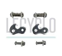 Kit ressort, vis et patte pour remorque vélo monoroue ( Gris )