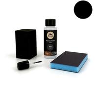 Kit Retouche Peinture Cuir/Simili-Cuir (0-NOIR RAL 9005) - SOFOLK - Entretien pour Siège et Volant de Voiture, Canapé, Chaussure