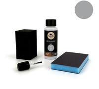 Kit Retouche Peinture Cuir/Simili-Cuir (4-GRIS) - SOFOLK - Entretien pour Siège et Volant de Voiture, Canapé, Chaussure