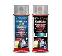 Kit Retouche Voiture compatible avec CITROEN JUMPER KNG BLU MARE MET. - Bombe de peinture Couleur originale du constructeur et Vernis Transparent, 400 ml
