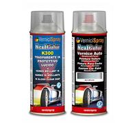 Kit Retouche Voiture compatible avec OPEL ASTRA 21C AIR BLUE MET. - Bombe de peinture Couleur originale du constructeur et Vernis Transparent, 400 ml