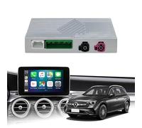 Kit rétrofit Décodeur Carplay sans Fil & Android Auto pour Mercedes Benz avec système MBUX NTG 6.0 2019+ pour écran OEM 10,25"/12,3" Plug & Play Adaptateur avec SWC WiFi Bluetooth GPS Contrôle Vocal
