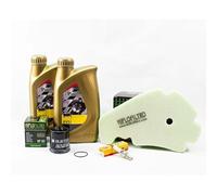 Kit Révision Filtres Bougies pour PIAGGIO MP3 300 LT ie Yourban de 2011 à 2016 - ENI I-RIDE RACING 5w40 2L