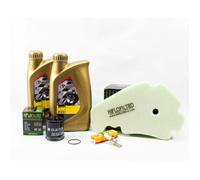 Kit Révision Filtres Bougies pour PIAGGIO MP3 300 LT ie Yourban de 2011 à 2016 - ENI I-RIDE RACING 5w40 2L
