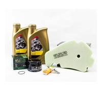 Kit Révision Filtres Bougies pour PIAGGIO MP3 500 LT ie Business de 2011 à 2013 - ENI I-RIDE RACING 5w40 2L