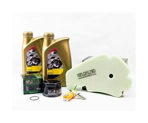 Kit Révision Filtres Bougies pour PIAGGIO MP3 500 LT ie Business de 2011 à 2013 - ENI I-RIDE RACING 5w40 2L