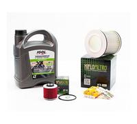 Kit Révision Filtres Bougies pour YAMAHA BT 1100 Bulldog de 2002 à 2006 - IGOL PROPULS EVOLUTION 10W40 4L