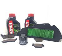 Kit révision SH 300 2007 2008 2009 2010 2011 2012 2013 2014 huile Motul 5100 filtre à air huile plaquettes