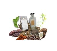 Kit Rhum arrangé - Kit Gin arrangé - DIY (Do It Yourself) - Parfum Exotique (Fèves de Cacao, Grains de café, Cannelle entière, Noix de Coco, Feuilles de bigaradier, pétales de Fleurs d’oranger)
