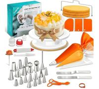 Kit rie Professionnel 61 Pièces avec 27 5cm Plateau Tournant rie et 20 Douilles rie Accessoire avec ENSEMBLE RIE