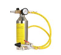 Kit rinçage système clim auto, bouteille suspendue inox 1 000 ml - Entretien sans démontage, buse de précision, nettoyage rapide pour pros et particuliers