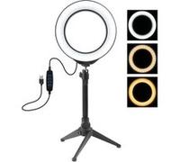 Trépied photo et vidéo Puluz Kit Ring Light 6,2 pouces Anneau Lumière LED 16 cm + Trépied