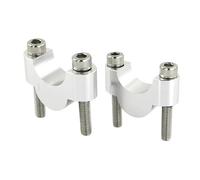 Kit Riser Short Pour CB500X CB 500 X NC700X NC 700 X NC750X NC 750 X 2011-2021 22mm 7/8" Guidon Fat Riser Montage Risers Moto CNC Billet Aluminium Bride De Guidon(Silver Riser 20mm)